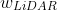 w_{LiDAR}