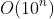 O(10^{n})
